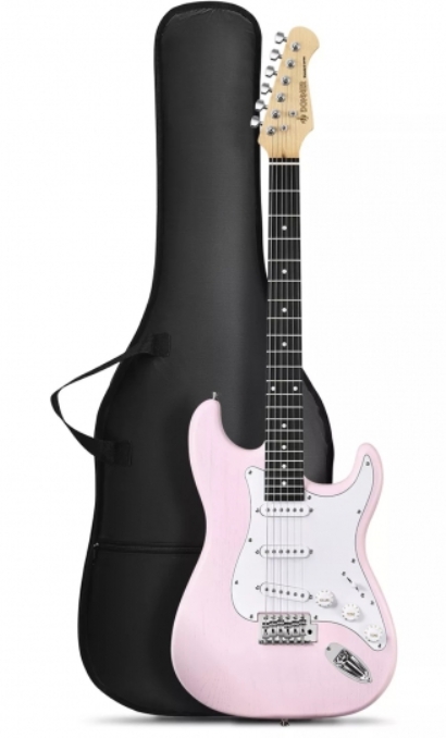 Donner DST-80 ST Elektro Gitar Seti (Pembe)